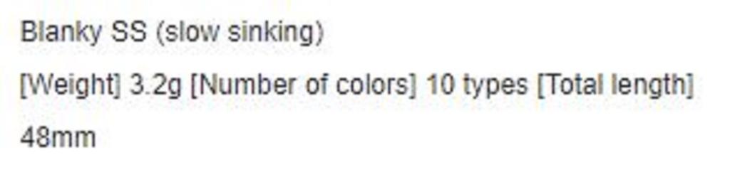 Rob Lure Blanky SS 48mm 3,2 grama Tonąca przynęta 08 (2698)