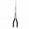 Double Joint Pliers 13 Inch Extended Strong Grip Dual Pivot Flat Nose Pliers with Serrated Jaws for Narrow Space
