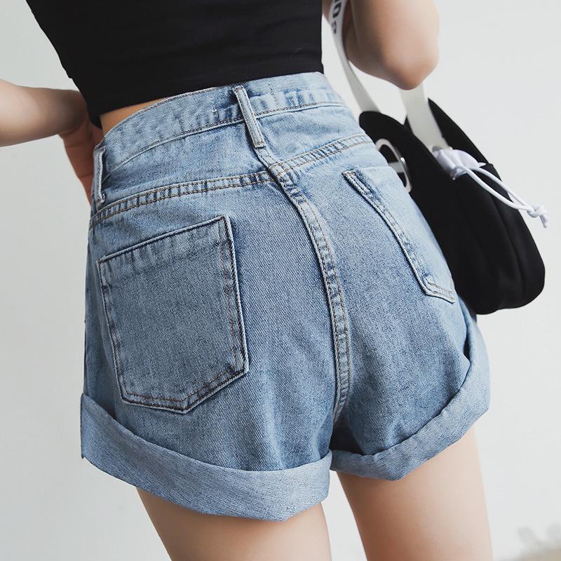 Buy High-waisted Denim Shorts Women's 