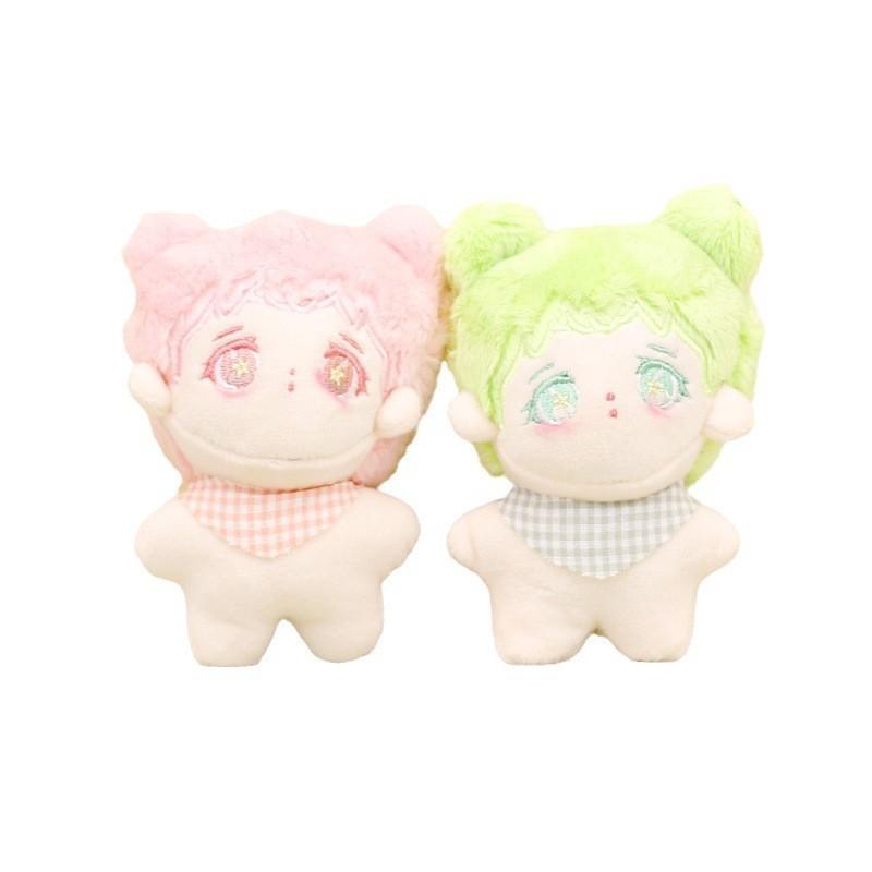 Adorable Plush Toy Keychain Soft Cotton Doll Cute Character Bag Charm For Couples