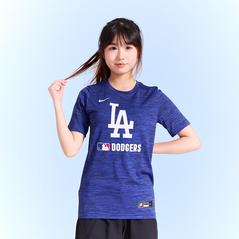 Nike MLB Collaboration T-Shirt Casual Breathable Versatile Short Sleeve Los Angeles Dodgers Kids Tops 3Z3B7NMGW-LAD