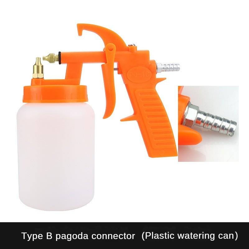 Pneumatische Spritzpistole für Latexfarbe, Automöbel, Reparaturpistole für Decklack, Edelstahl, Spritzpistole mit hoher Zerstäubung