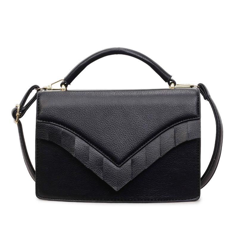 

Women s Handbag Premium Sense Portable Small Square Bag Fashion Trend V Design One Shoulder Crossbody Commuter Bag чёрный