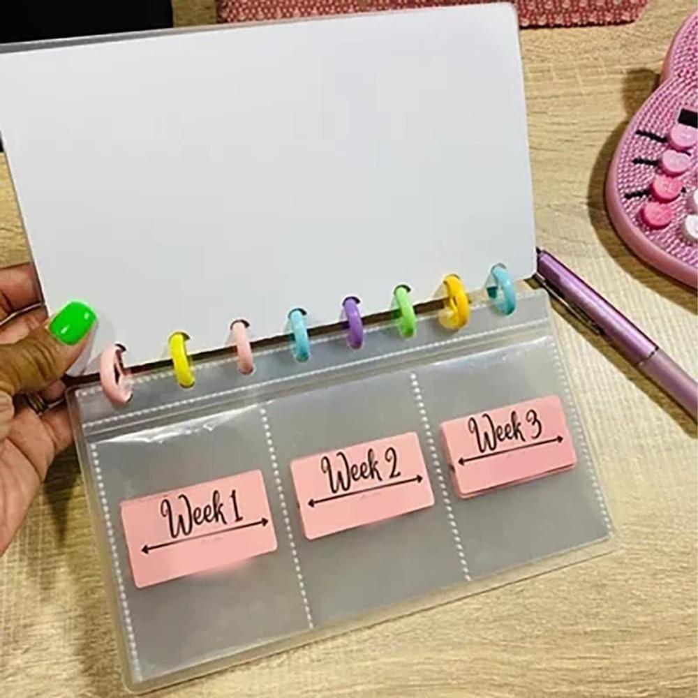 Cash Envelopes Savings Binder Reusable 52 Week Challenge Budget Binder  Personal Finance