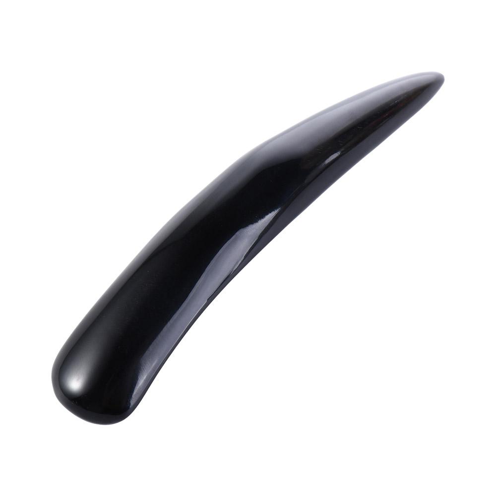 SPA Gua Sha Board Black Buffalo Horn Horn Scraping Tool Meridian Massage Stick  Beauty Salon