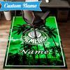 Custom Name Palm Beach Paradise Rug Game Carpet, Floor Mat for Bedroom Living Room Entryway Rug, Home Decor Idea Gift for Christmas birthday