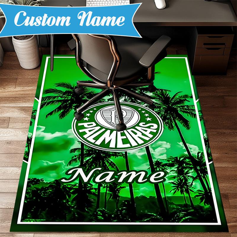 Custom Name Palm Beach Paradise Rug Game Carpet, Floor Mat for Bedroom Living Room Entryway Rug, Home Decor Idea Gift for Christmas birthday