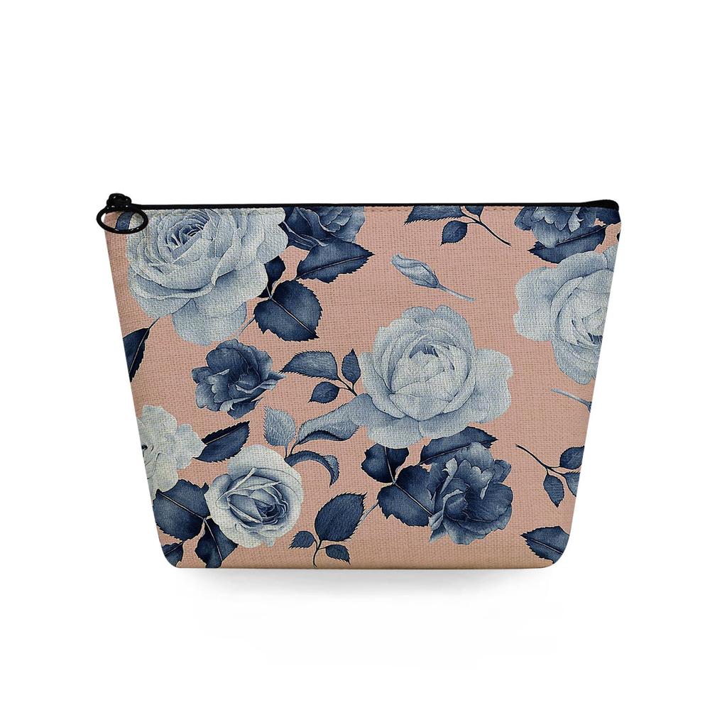 Women Flower Print Cosmetic Bag Toiletries Organize Travel Storage Case 6747