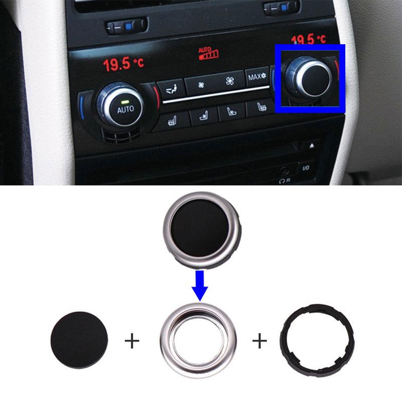 Front Rear Air Conditioner AC Temperature Adjust Rotary Knob Control Button Replacement For BMW 5 6 7 Series F10 F06 F12 F07 F01