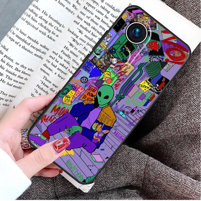 Aesthetics Cartoon Alien Space Case For Honor Magic 8 7 6 Pro Honor X9d X9c X9b X9a X8b X8c Win 50 70 90 200 400 Lite Cover