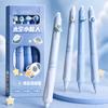 4 Pcs Creative Space Planet Erasable Pens 0.5mm Blue Ink Comfort Grip Writing Pen School Office Stationery Gift