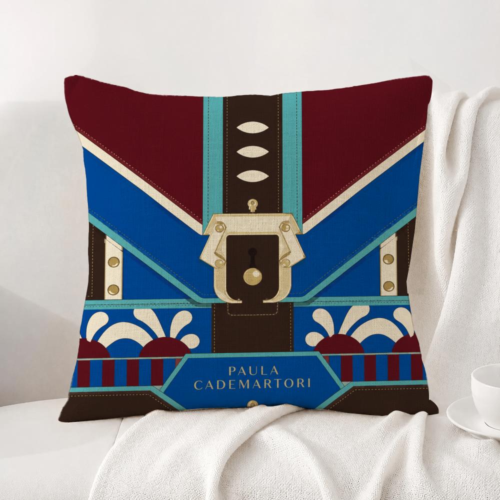 Brand Paula Cademartori Cushion Cover Natural Linen Pillowcase Set AllinOne Decor Cushion Cover for Sofa Bedroom Chair