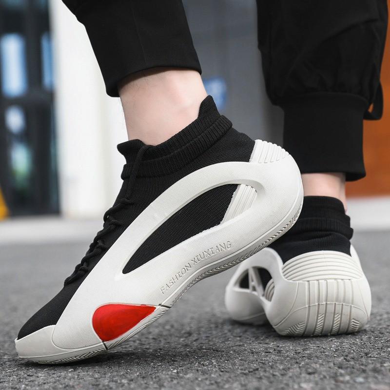 Men's Mesh Casual Socks Shoes - Comfortable, Thick Sole, Lightweight Summer Sports Dad Shoes