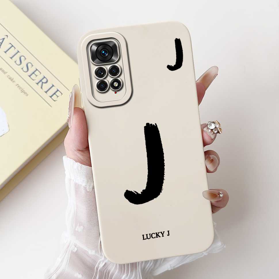 For Xiaomi Redmi Note 11 4G Case Cute Letters Soft Phone Cases For Redmi Note 11 S 11S Note11 4G Silicon Soft Cover 6.43"