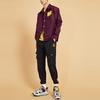 Li Ning Paris Fashion Week Printed Loose Casual Jacket Men Jacket Strong-Purple AFDQ433-2