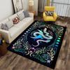 Mystical Snake Moon Carpet Suitable As a Non-slip Mat for the Living Room or Bedroom Sofa