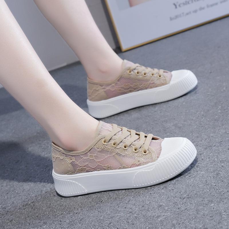 Little White Shoes Women's Summer 2025 New Student Versatile Casual Women's Sports Korean Version Thick Baseplate Shoes 99