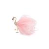 Elegant Flamingo Feather Brooch – Luxurious Animal Pin, Fairy-Inspired, Trendy, and Distinctive Style