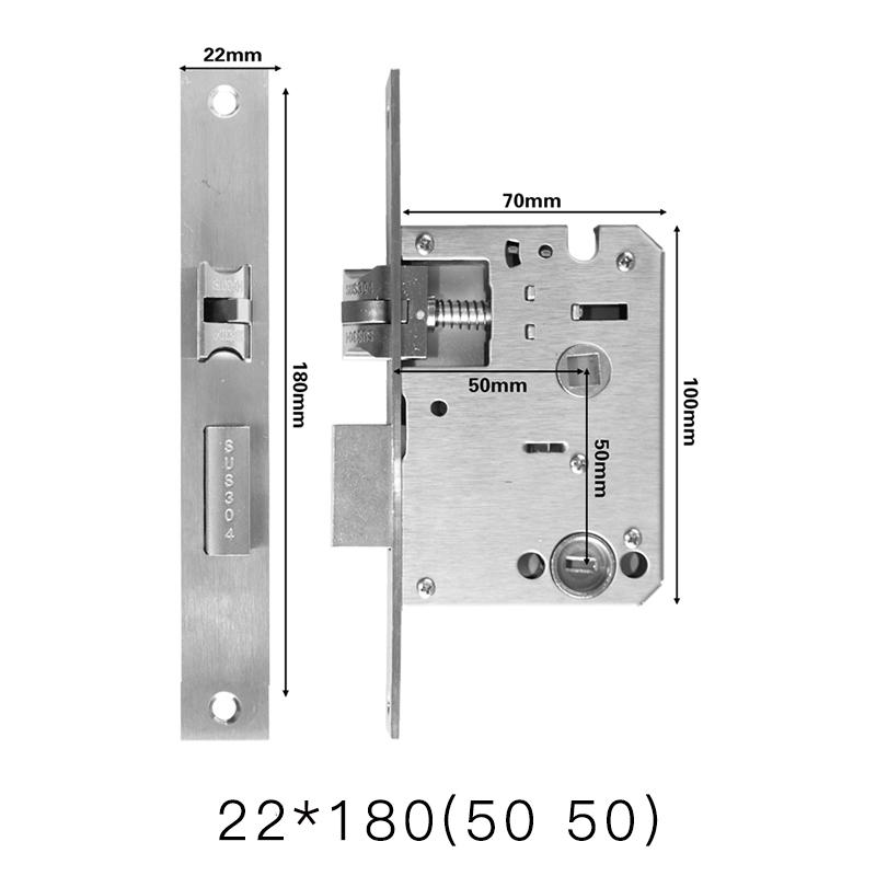 Smart fingerprint lock body special mortise