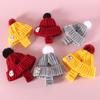 Knitted Dog Hat Cat Pompon Hat Winter Warm Hat with Ear Holes for Small Dogs And Cats Daily Wear Photography Prop