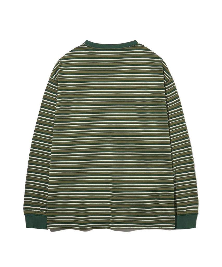 Physical Department Vintage Striped Long Sleeve_Green