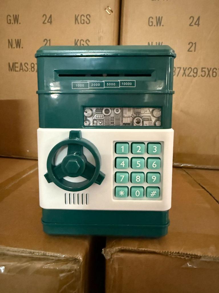 Cutie cu parolă de desene animate pentru copii, Pușculiță, Bancomat, Seif, Muzică, Pușculiță automată pentru bani, Mașină de depozitat, Jucării