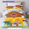 Hey Duggee Muster Bettwäsche, Steppbett Set Bettbezug Kissenbezug Zuhause Geburtstagsgeschenk (1 Bettbezug + 2 Kissenbezüge, ohne Füllung)