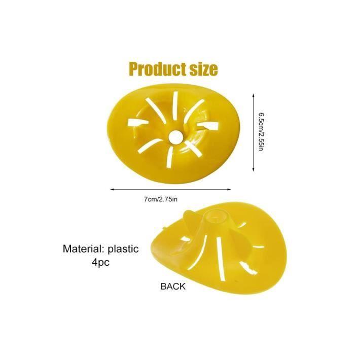 Wasp Piège, Piège à Guêpes, Pièges à Guêpes Jaune, Guêpes Frelon Piège à Mouches des Fruits Forme D'abeilles Pièges Volant 4 Pièces