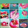 Kids Swim Ring With Thick Pvc Construction And Doughnut Pattern For Pool Fun