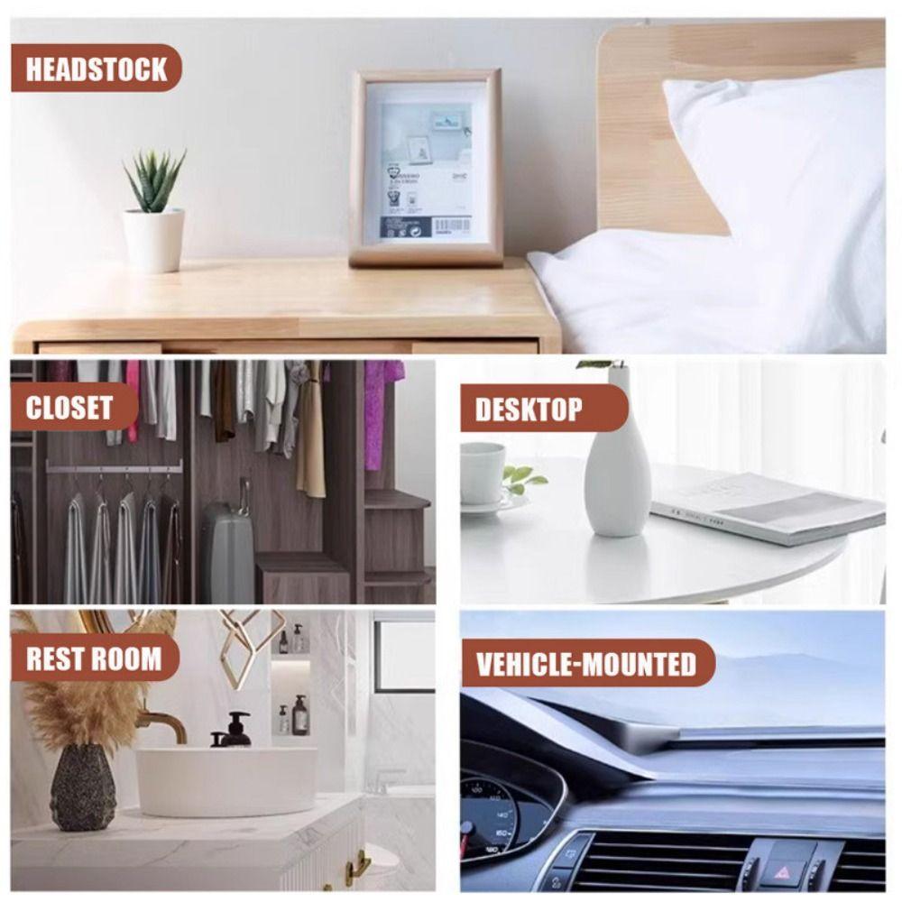 Wooden Car-mounted Diffuser Walnut Essential Oil Diffuser for Refreshing Air Desktop Ornament