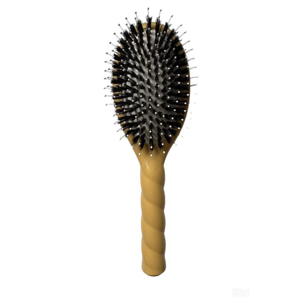 Anti Static Boar Bristle Hair Brush Macaron Hairdressing Comb Air Cushion Comb Scalp Massage
