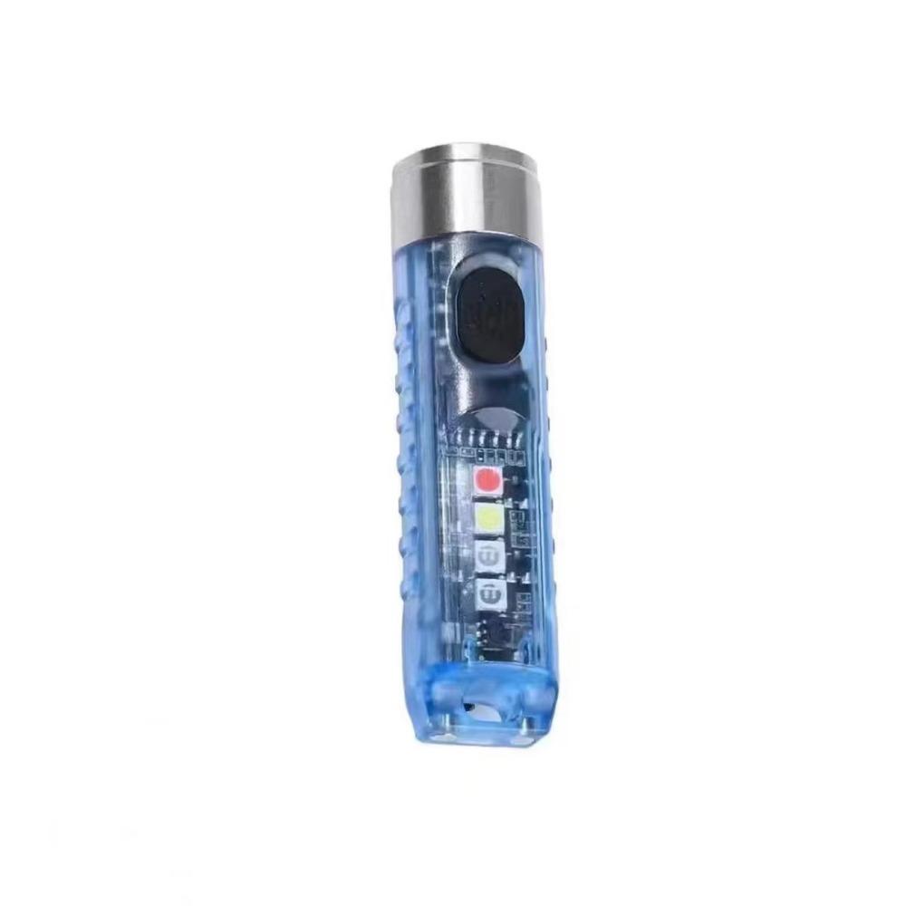 Waterproof Mini Keychain Flashlight 10 Modes Pocket Portable Torch Light Multifunctional Magnetic Base LED Magnetic Flashlight