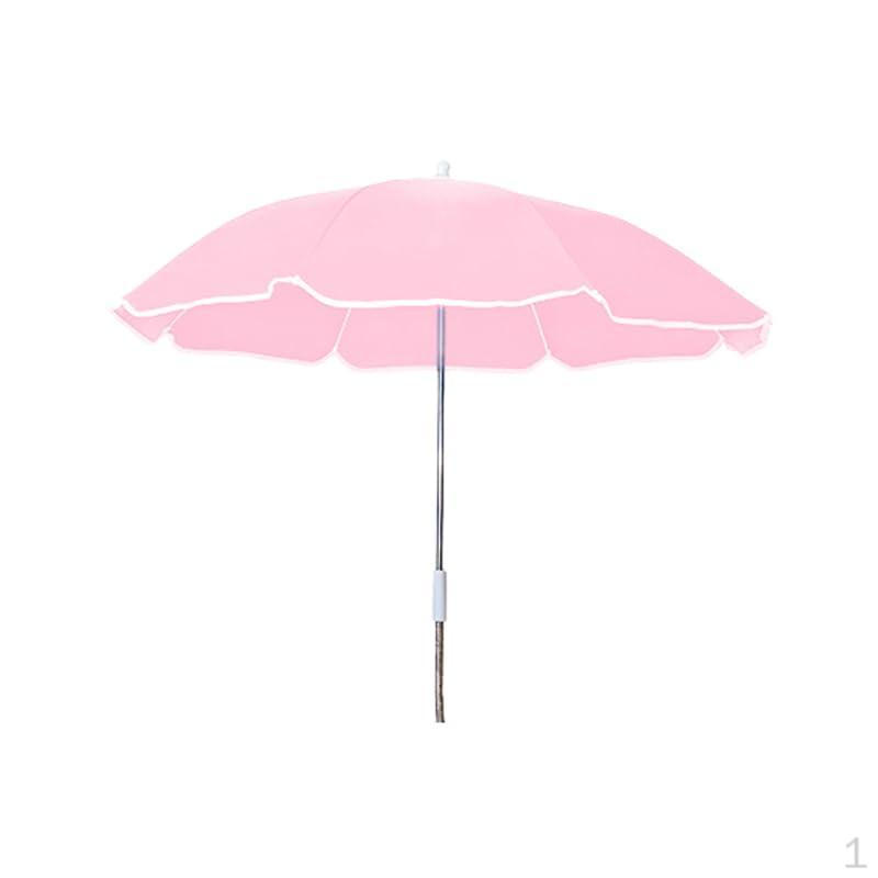 Kids Beach Umbrella with Clamp, Adjustable Sunshade for Stroller or Chair, UV Protection Outdoor