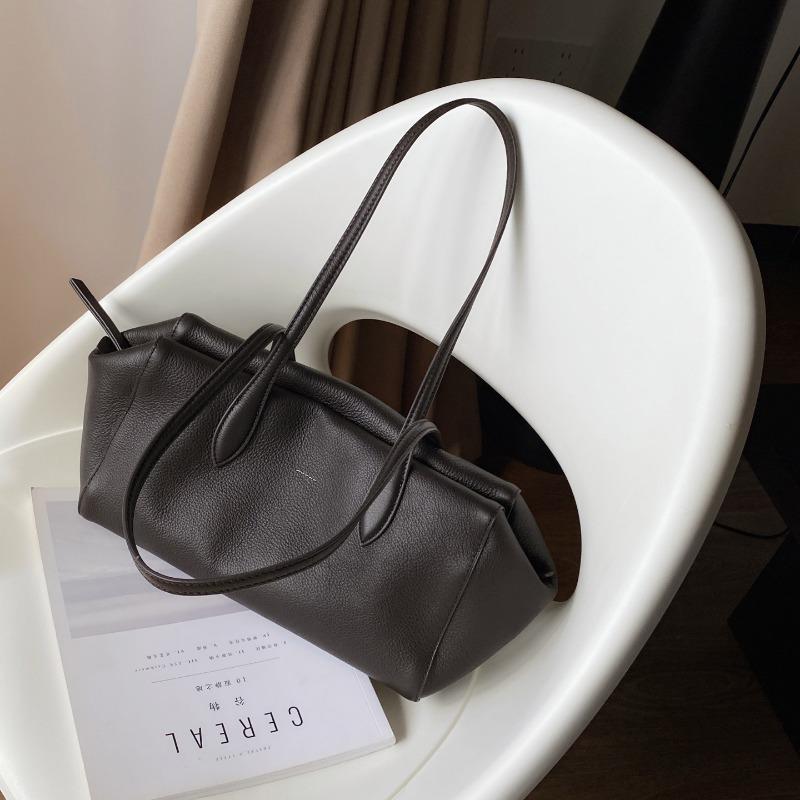 

Boston Baguette Bag, A High-end Leather Commuter Single-shoulder Underarm Bag кавовий