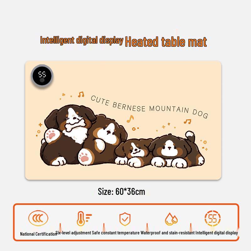 Electric Heating Desk Pad - Warm Mouse Pad for Office & Student Use