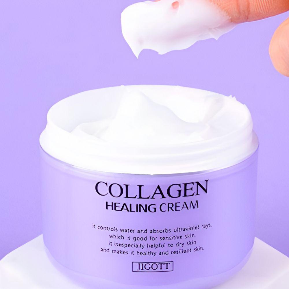 Jigott Collagen Healing Cream Deep Moisturizing Nourishing Anti-Aging Face Cream 100ml