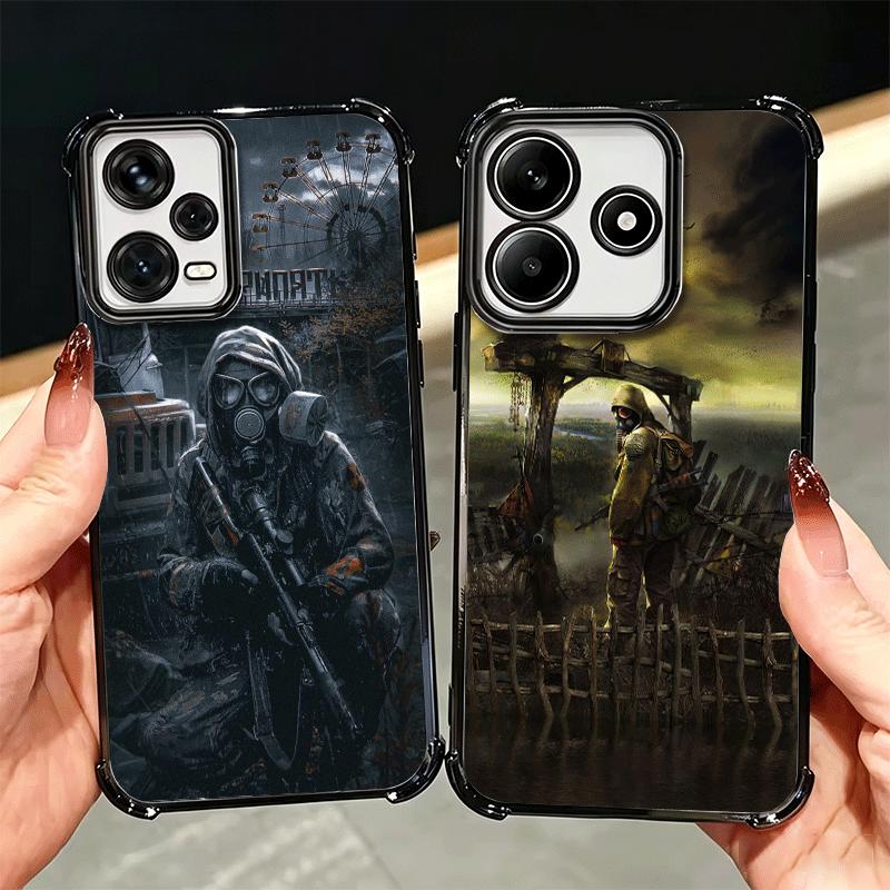 S-Stalker Game Cool Soft Phone Case For Xiaomi Redmi Note 14 15 Pro Plus 13 12 11S 11T 5G 10 9S 9 Plating Anti-Fall Fundas