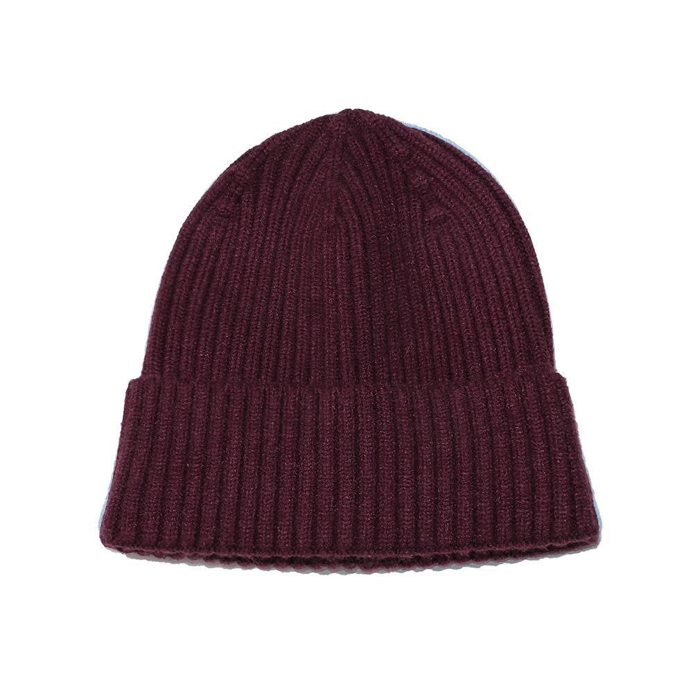 Autumn and Winter Knitted Hat Women's Korean Version of Versatile Solid Color Pointed Wool Hat Women's Outdoor Thickened Warm Cold Hat
