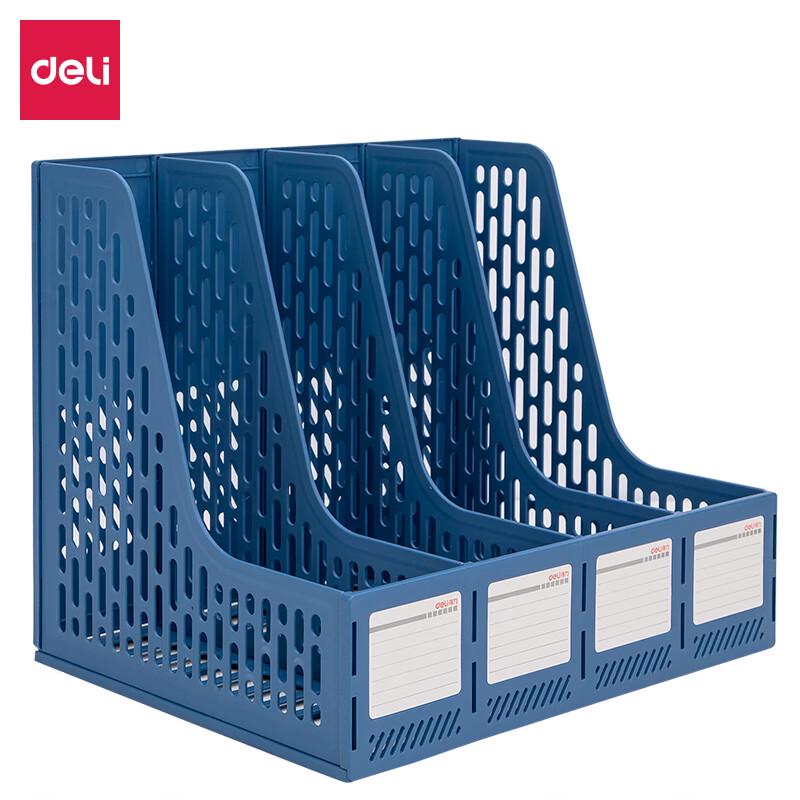Deli 78998 4-Compartment File Box