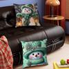 Christmas Snow-manS Cushion Cover Pillowcase Upholstery Sofa Throw Pillow Home Decor Pillowcas