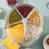 Rotating Rice Storage Container Cereal Dispenser Storage, Green