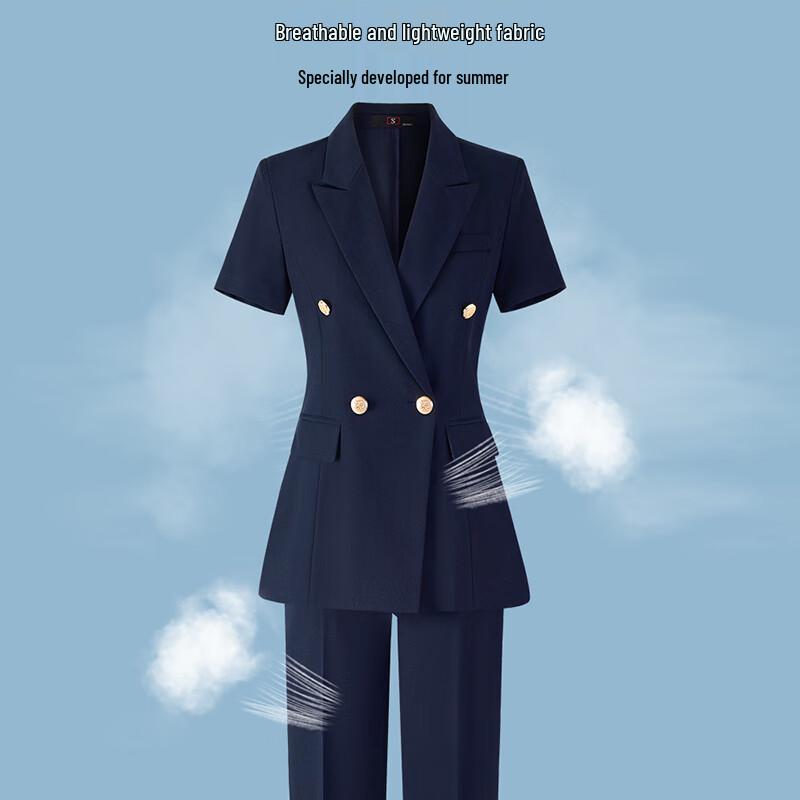 Women's Short Sleeve Summer Professional Suit Set