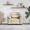 Cream Armchair 100 X 81 X 84 Cm Fabric