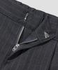 AGOD Strap Banding Wide Slacks [Charcoal Stripe]