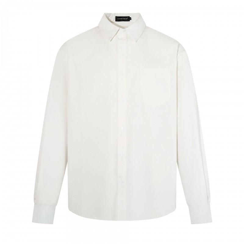 Mens Streetwear Shirts Solid Color Loose Fit Long Sleeve Turn-Down Collar Casual Outerwear Teens Adults