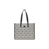 New MLB Monogram Collection Cotton Tote Bag Shopping Bag Handbag Shoulder Bag Women's Black 3AORL013N-50BKS