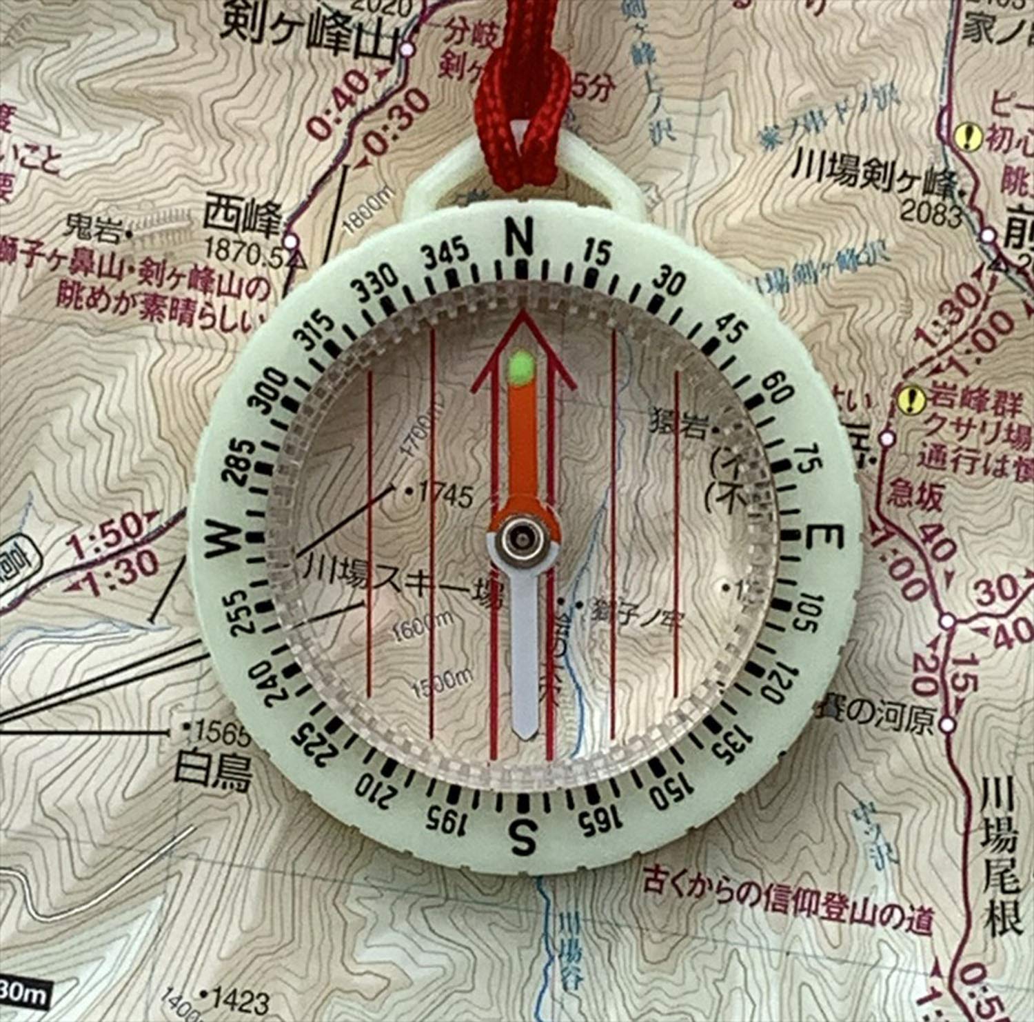

YCM Outdoor Map Compass светящийся с ремешком 13365 No.880N