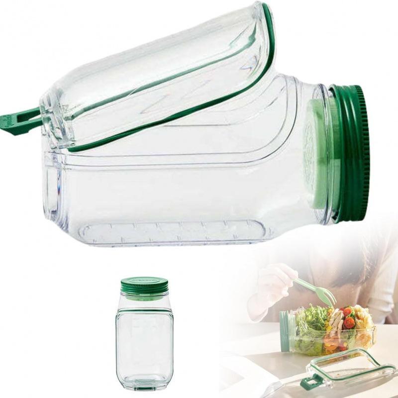 1pc with Leak-proof PP Material Salad Dressing/condiment Container, Perfect As a Holiday Gift.