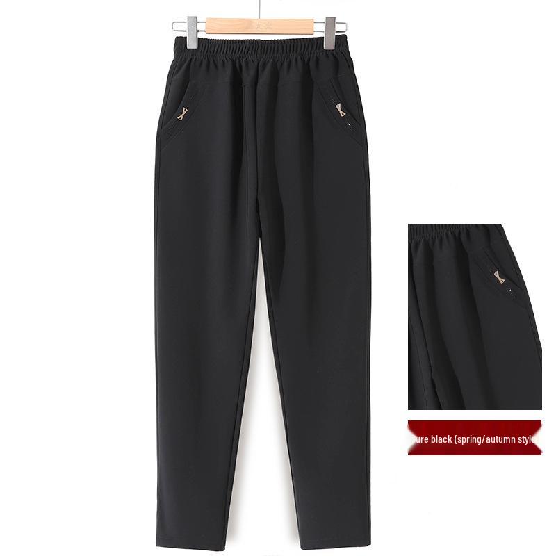 

Повседневные брюки прямого кроя для пожилых женщин - Весна/Осень 5XL fits 145-160 jin