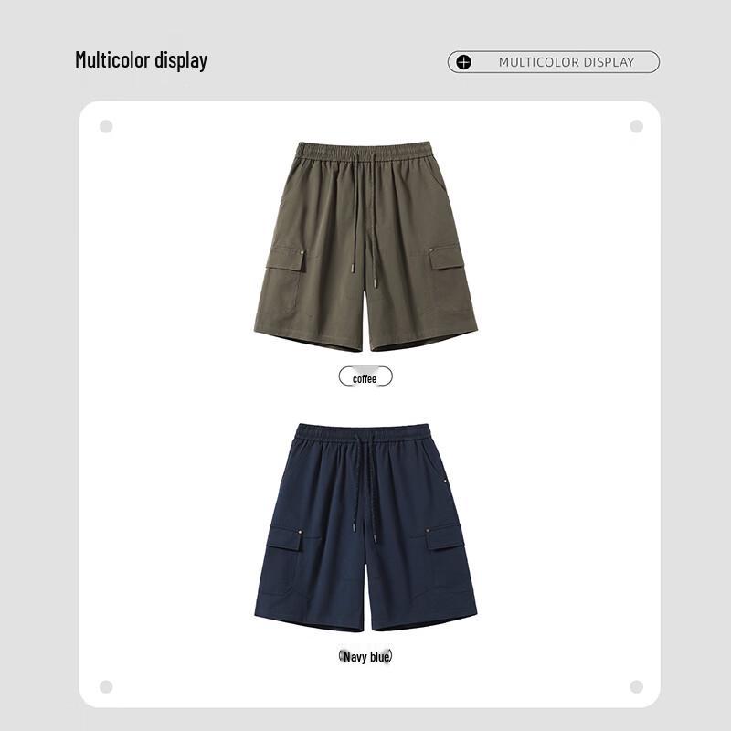 Jeep Men's Pure Cotton Loose Fit Cargo Shorts